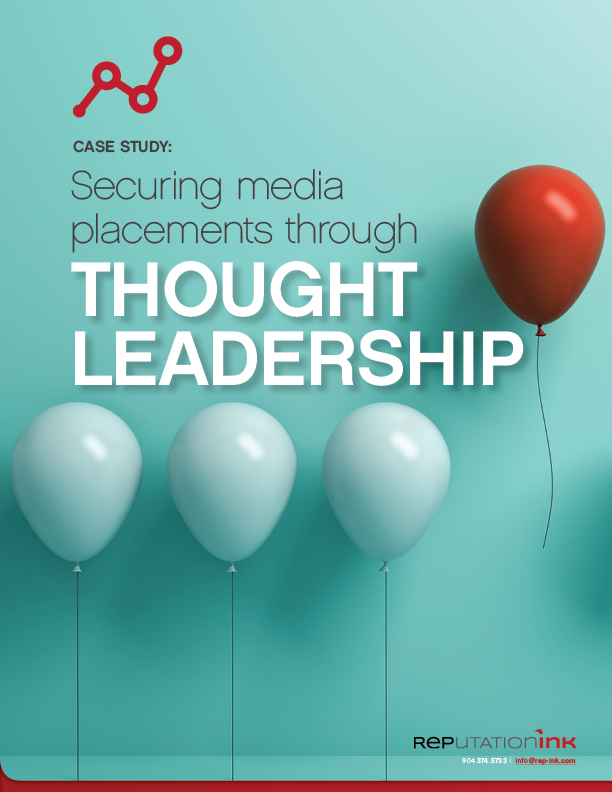 Securing legal media placements through thought leadership