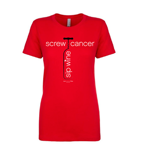 Screw cancer wine sip shirt