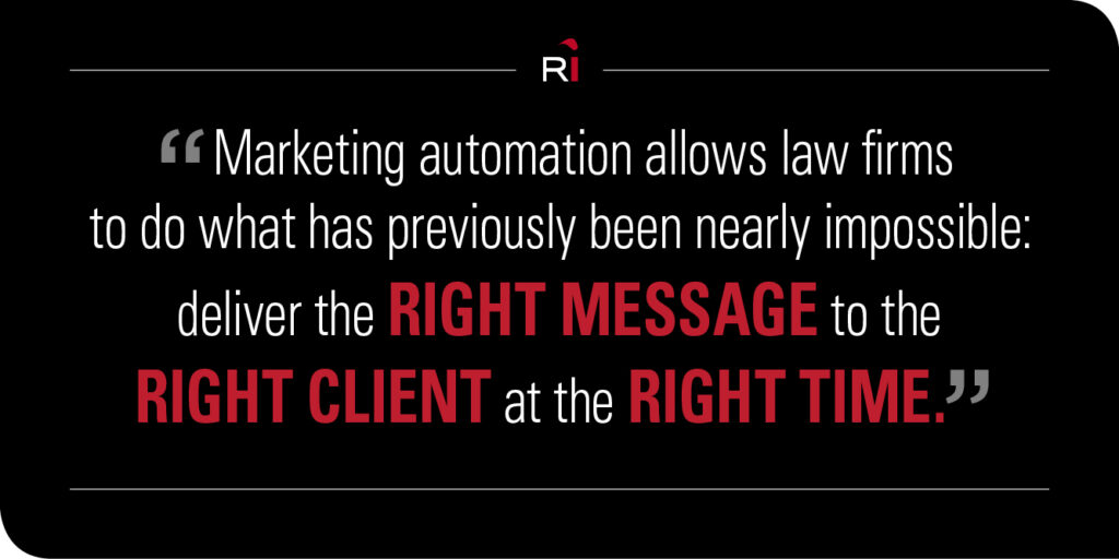 How law firms can use marketing automation to enhance their client experience