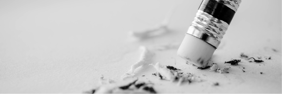 A photo of a pencil eraser