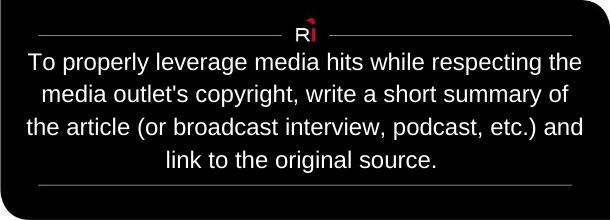 Reprint Rights 101: How law firms can promote media hits without getting sued