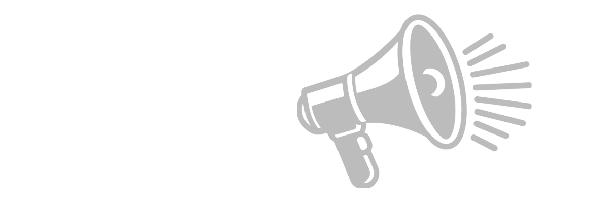 A megaphone with noise indicating someone talking loudly