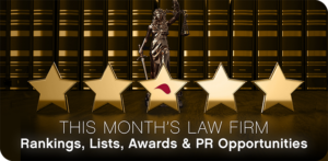 May law firm rankings, lists, awards and PR opportunities