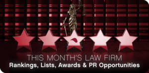 June law firm rankings, lists, awards and PR opportunities