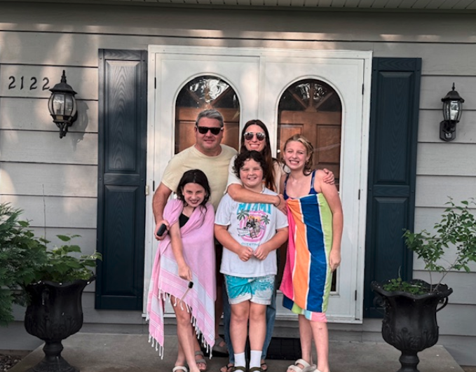 Family photo on a summer day