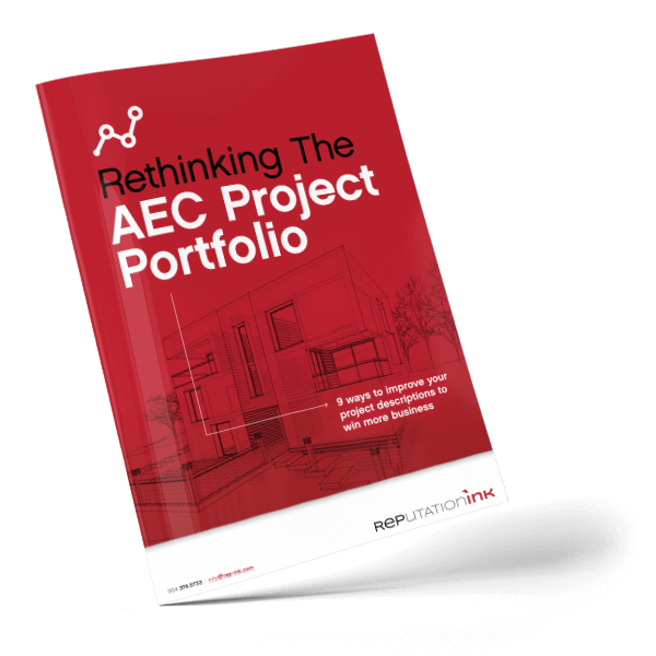 Cover of booklet "Rethinking the AEC project portfolio"
