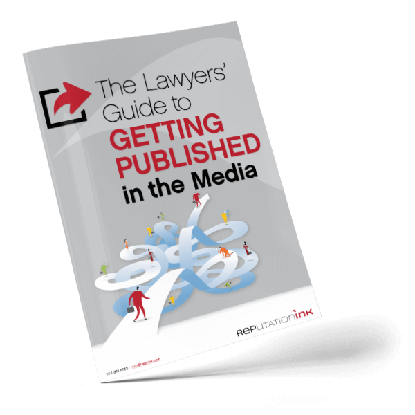 Cover of booklet "The lawyers' guide to getting published in the media"
