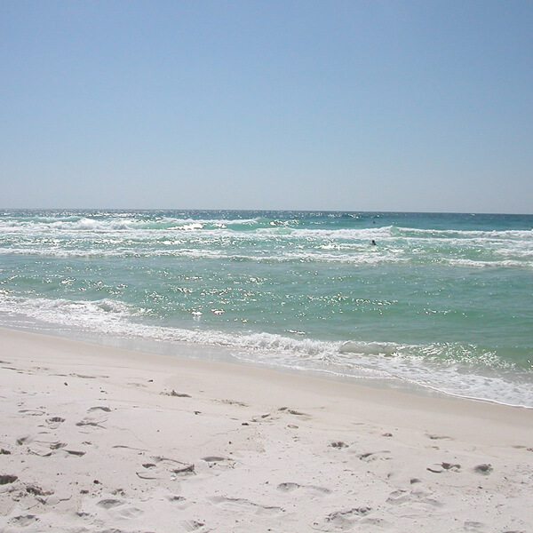 Beach shoreline