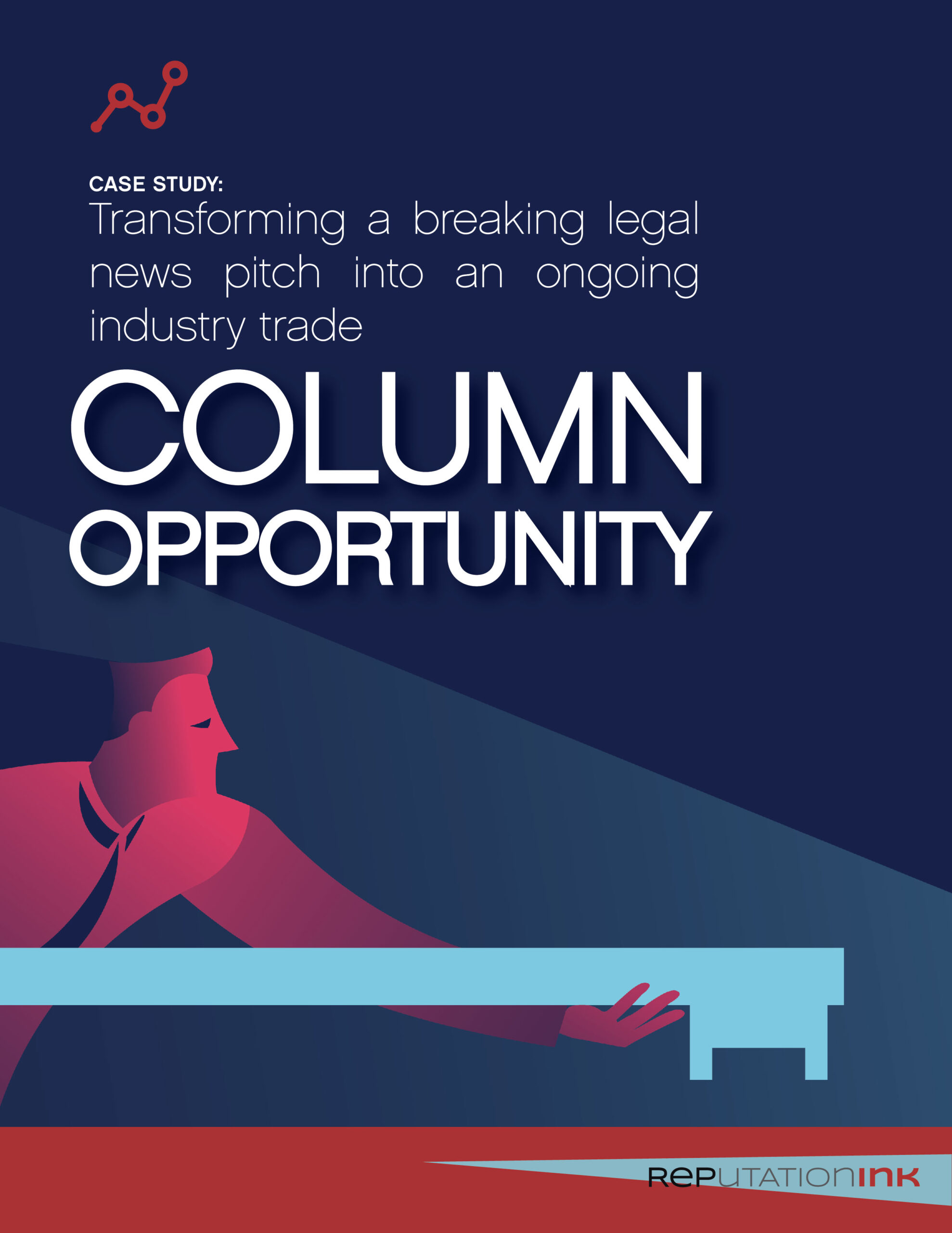 Transforming a breaking legal news pitch into an ongoing industry trade column opportunity
