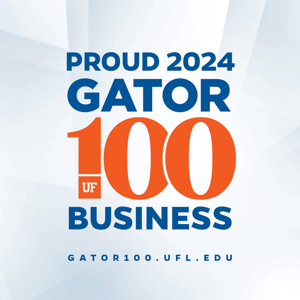Gator 100 Business award 2024 logo