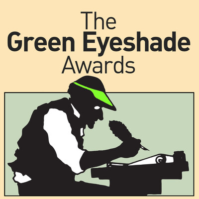 SPJ Green Eyeshade Awards for Excellence in Journalism logo.