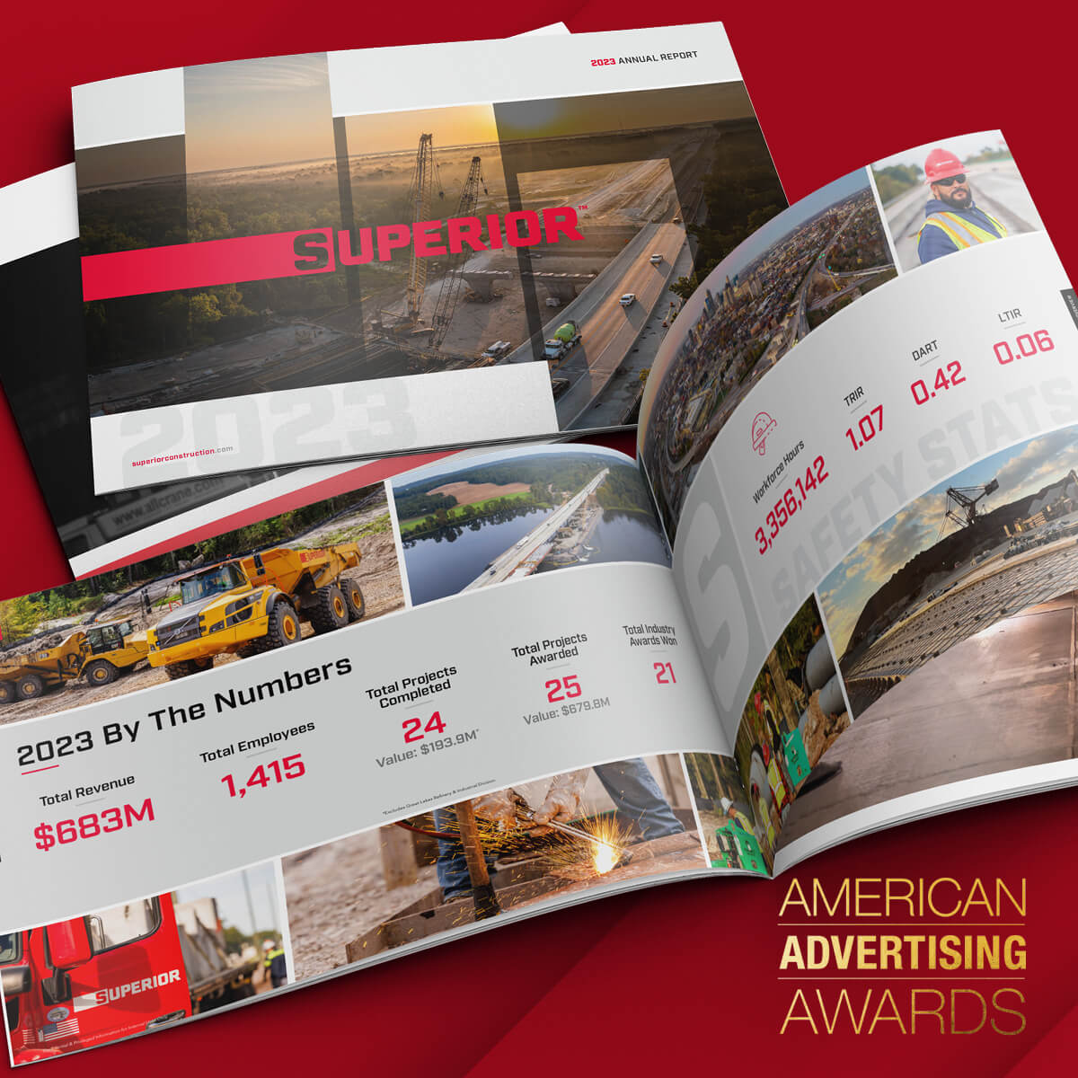 Reputation Ink wins Gold ADDY and Best of Show for Superior Construction 2023 Annual Report
