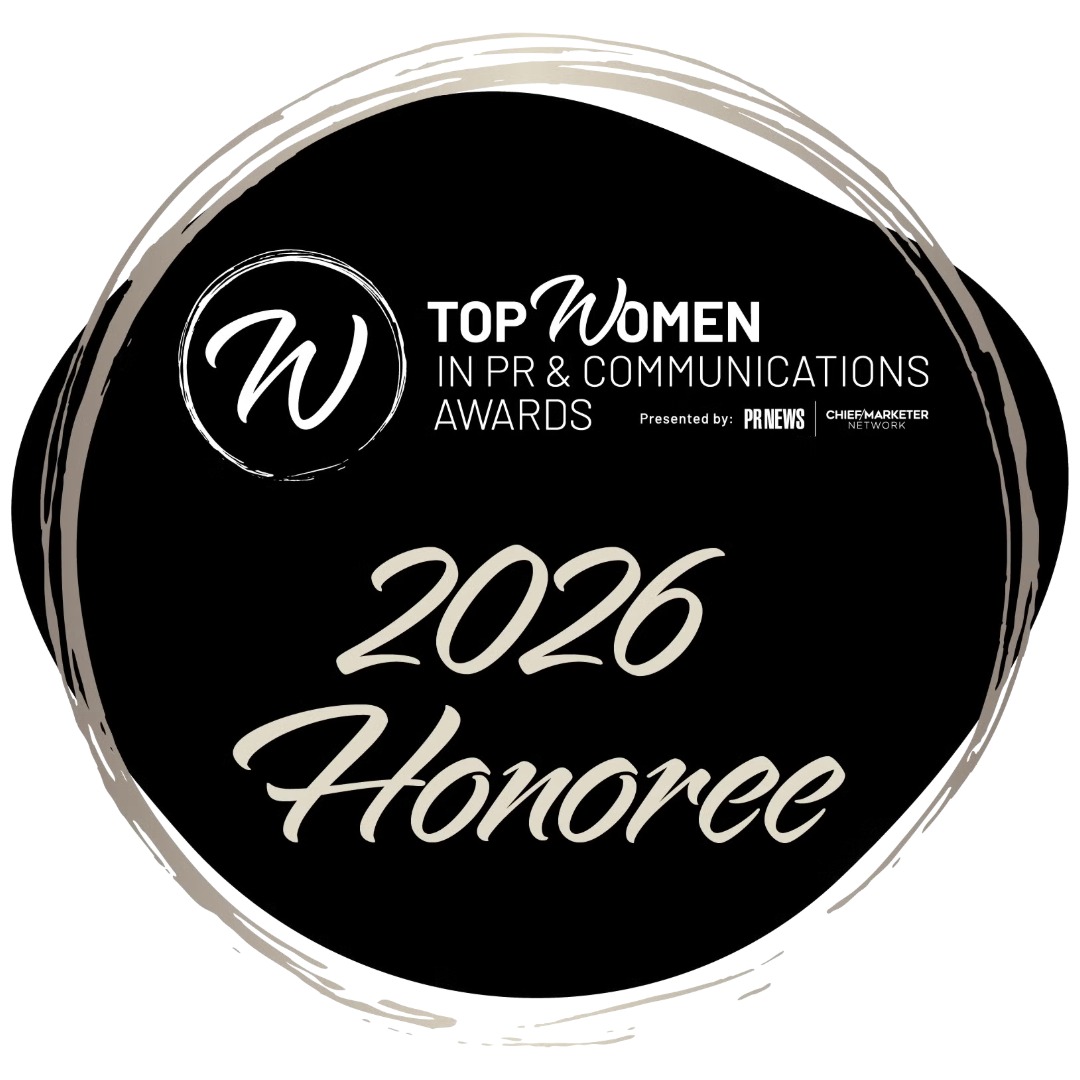 Top Women in PR & Communications Award Honoree badge