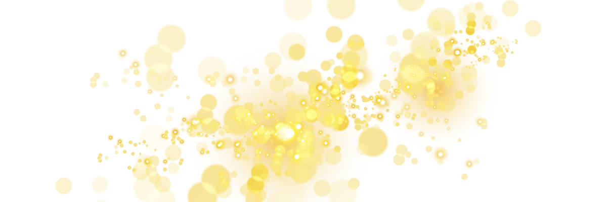Glittery stars or sparkle across a white backdrop