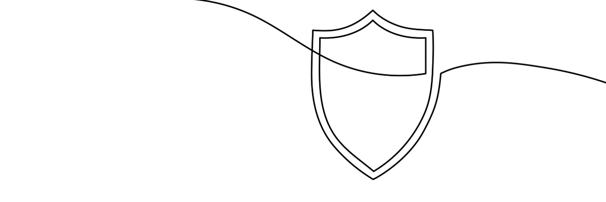 Graphic of broken shield