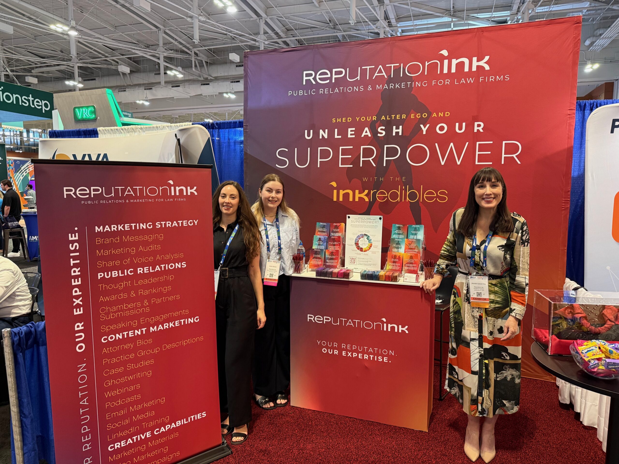 Reputation Ink event booth at the ALA conference