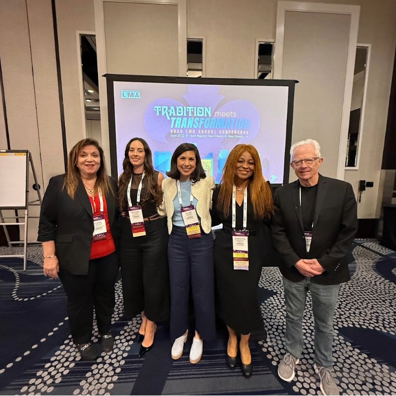 Left to right: Elaine Walker, Raychel Lean, Ellen Jones, Samantha Joseph, and Robert Ambrogi
