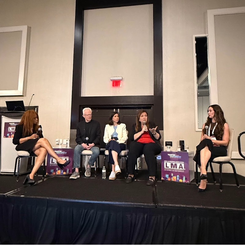 Left to right: Samantha Joseph, Robert Ambrogi, Elaine Walker, Ellen Jones, and Raychel Lean