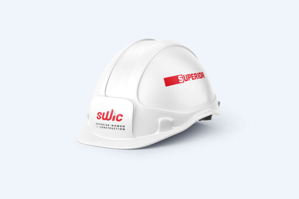 SWiC Logo on a hardhat