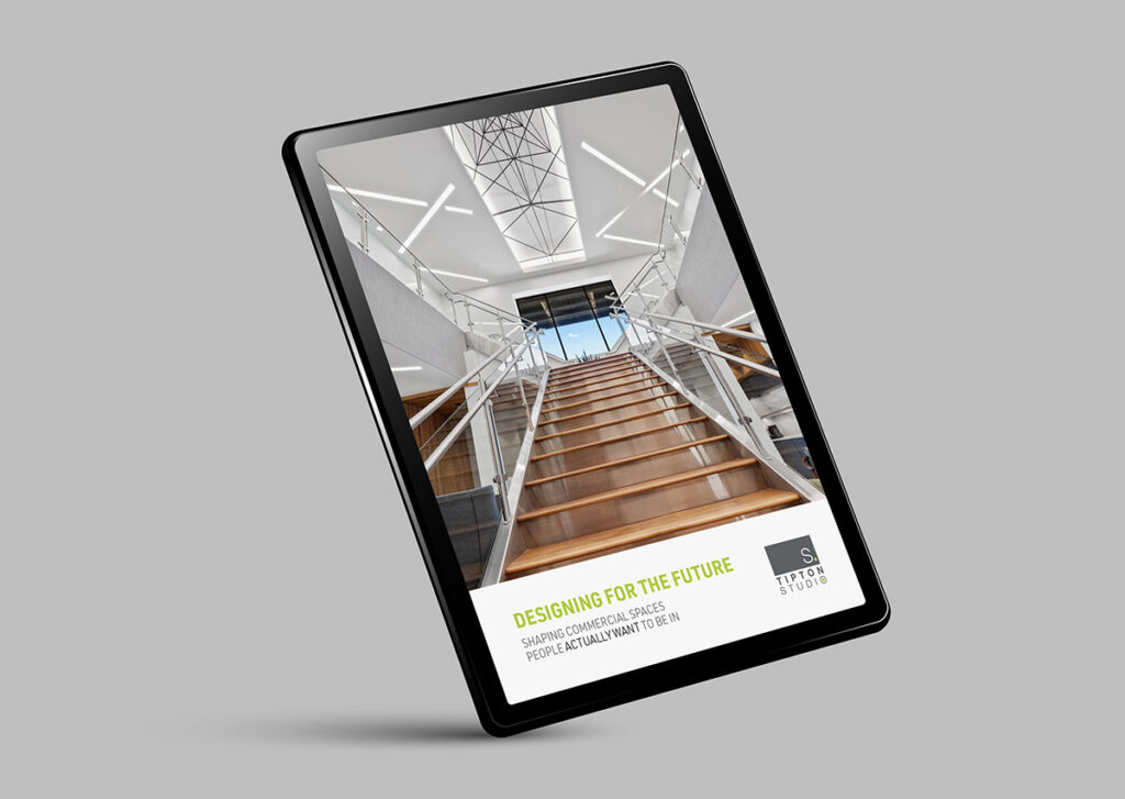 Mockup of digital brochure for interior design firm S Tipton Studios created by Reputation Ink and recognized by SMPS with a 2026 Marketing and Communication award