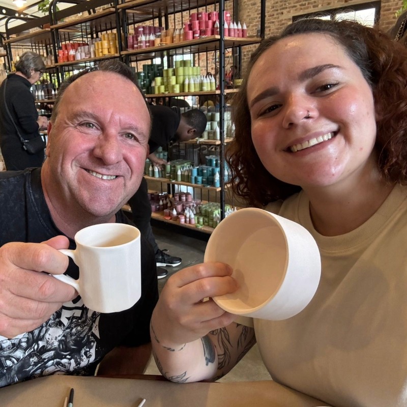 Jess van Schalkwyk with friend